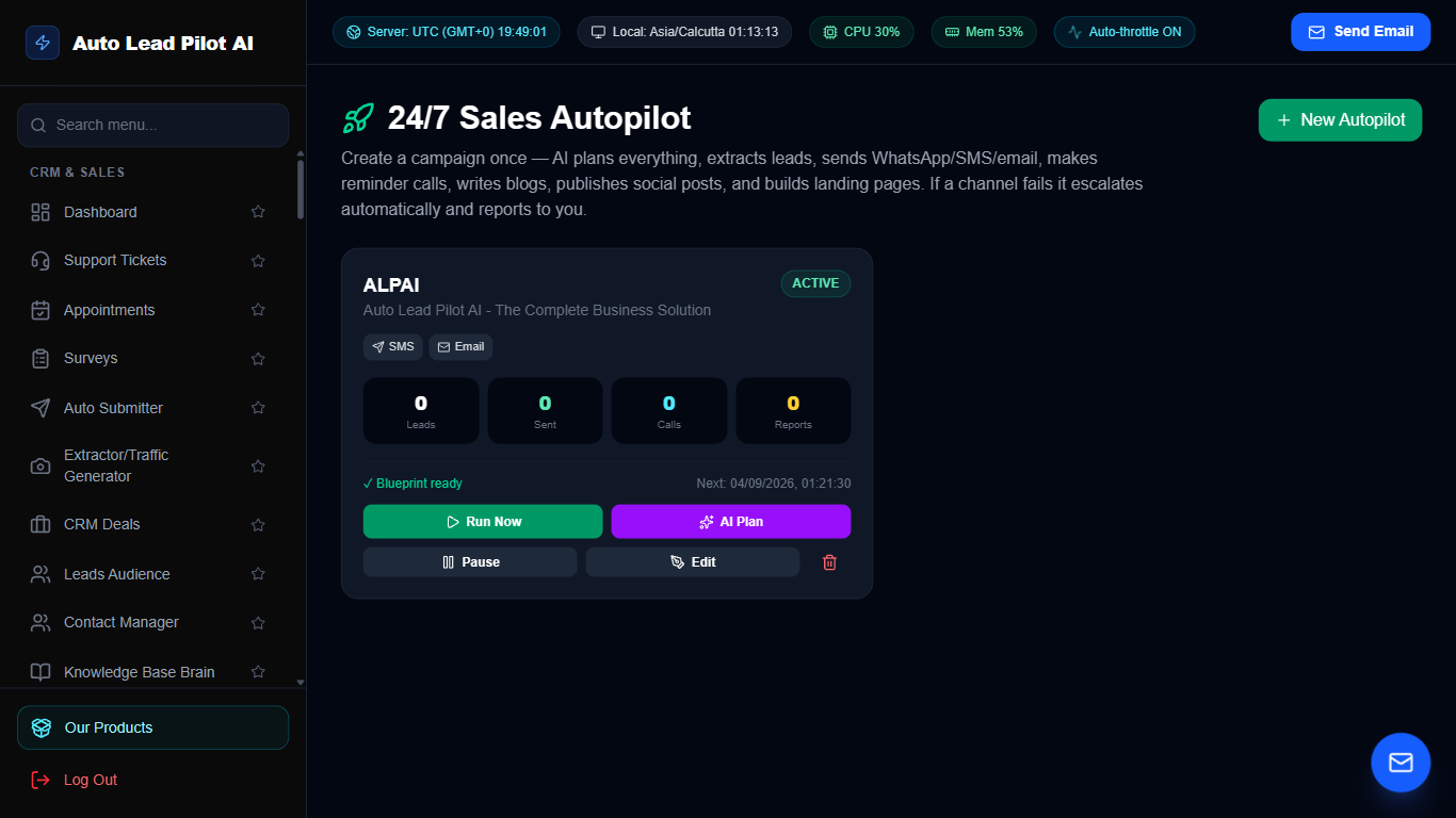 24/7 Autonomous Sales Autopilot Engine (BETA) Screenshot