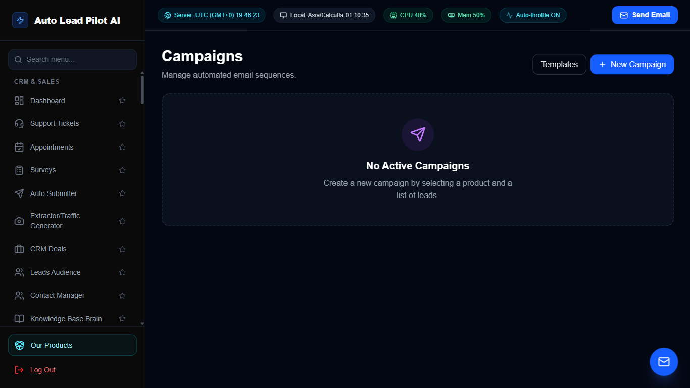 High-Deliverability Email Campaigns & Sequences Screenshot