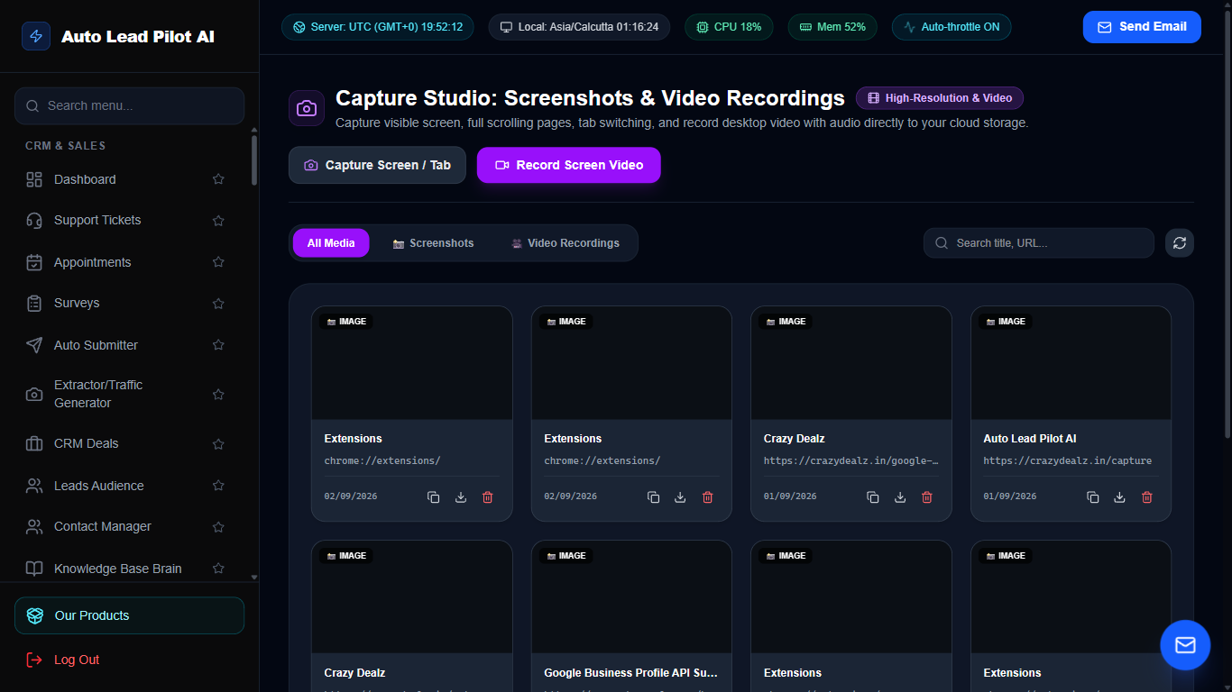 Studio Screen Recorder, Audio & Media Capture Screenshot