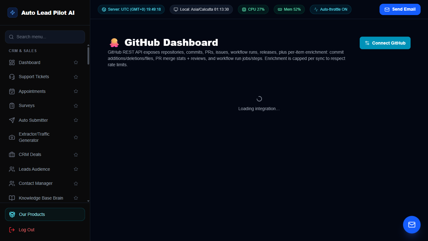 GitHub Repository & Developer Workflow Sync Screenshot