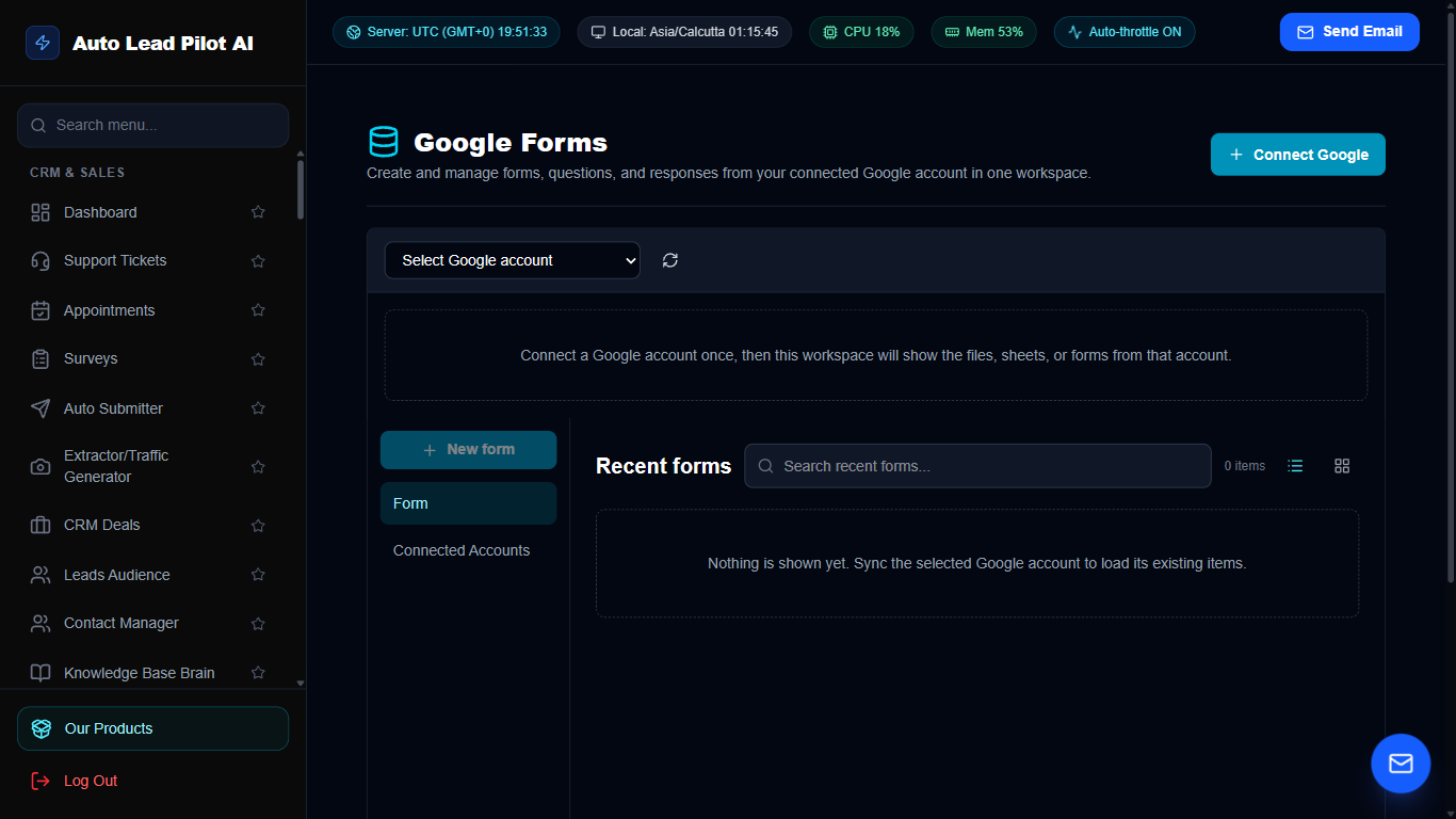 Google Forms Response Importer & Lead Bridge Screenshot