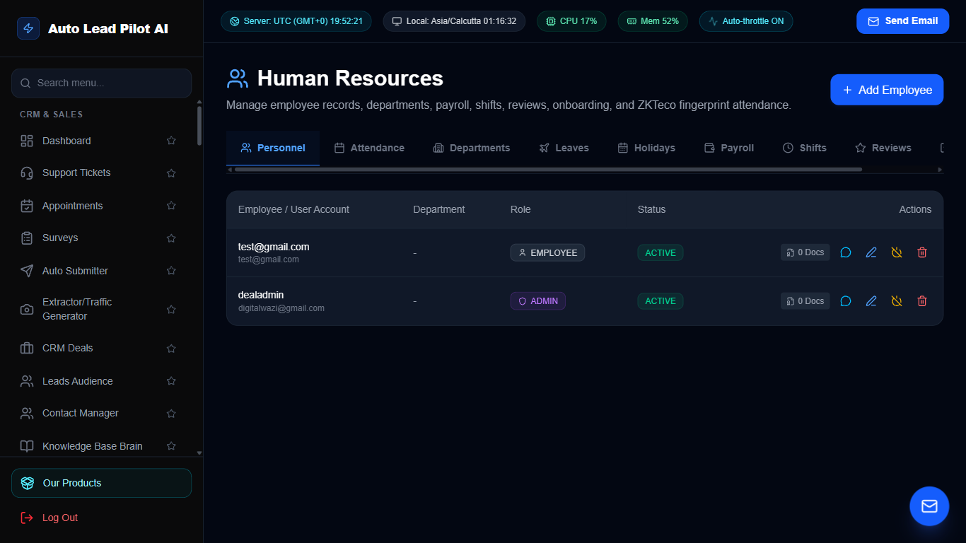 Complete Enterprise HRM & Payroll System Screenshot