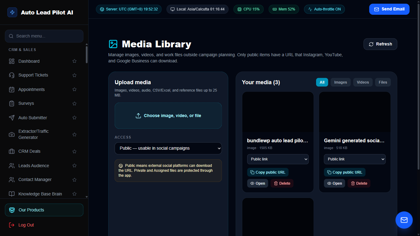 Centralized Marketing Media Asset Library Screenshot