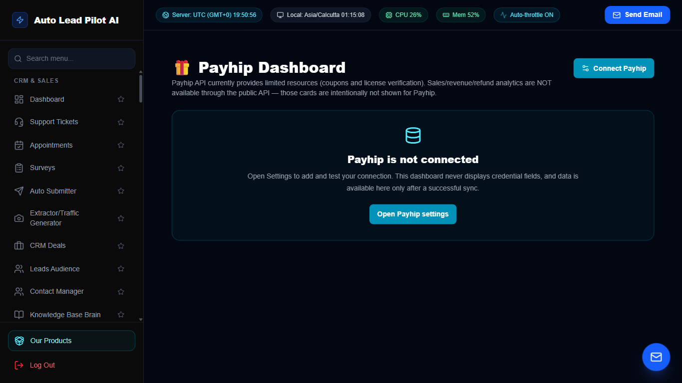 Payhip Digital Downloads & Membership Sync Screenshot