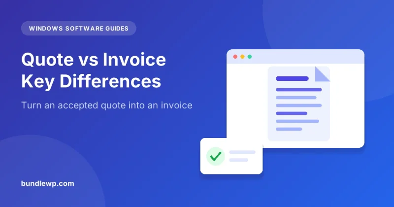 Quote vs Invoice Key Differences